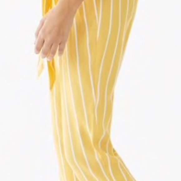 NWT High waisted Paper bag striped pants size L - Picture 2 of 9